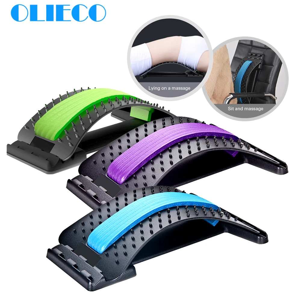 Koop OLIECO Terug Stretching Apparatuur Terug Massager Magic Brancard Fitness Lendensteun Spinale Pijn Release Corrector Gezondheidszorg