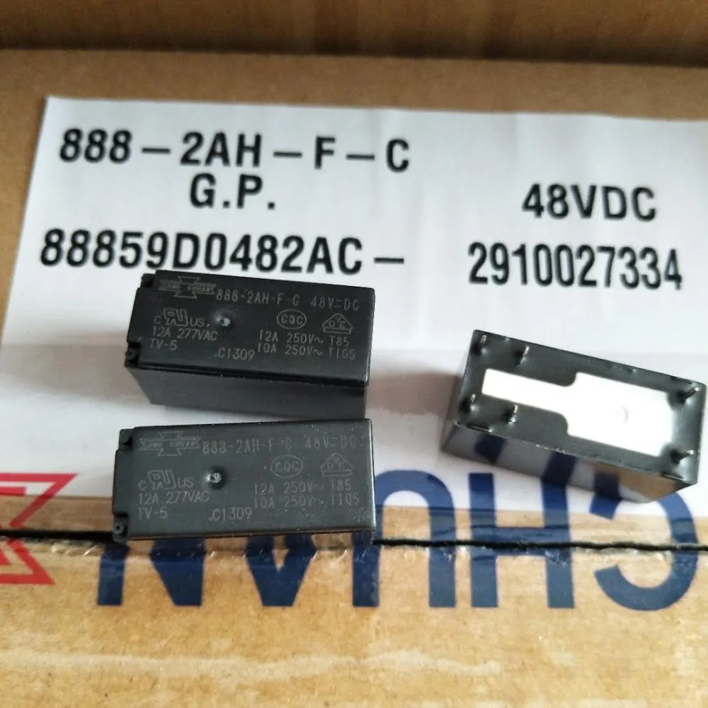 Реле мощности 888 2AH F C 48VDC 12A 277VAC 6 pins|Реле| |