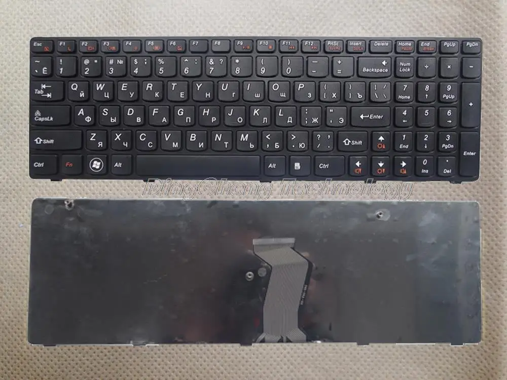 Good Quality New Black Russia laptop Keyboard For Lenovo G580 Z580A ...