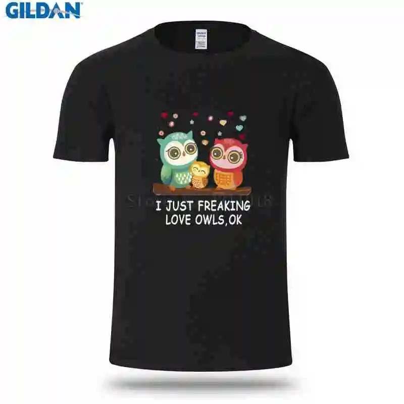 Модная футболка Для мужчин 100% хлопок Лето сова любовь Pop Top Tee большой Размеры Xxxl