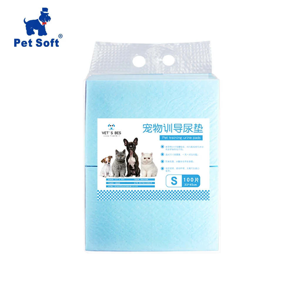

Pet Soft 100Pcs Pet Training and Puppy Pads Super Absorbent Pet Diaper Dog Training Pee Pads Healthy Clean Wet Mat For Dog Cat