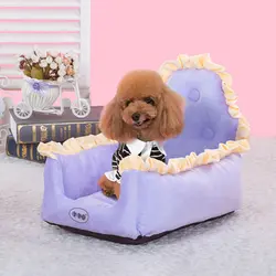 Роскошная Лежанка для собаки домашний питомник Wimter Милая принцесса собака кровати Кружева Щенок диван-кровать питомник коврик для