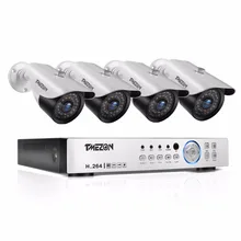 Tmezon HD AHD 4CH 1080P DVR NVR 4pcs 2.0MP Camera Home Security Surveillance CCTV System Outdoor Night Vision Cam 1TB 2TB Set