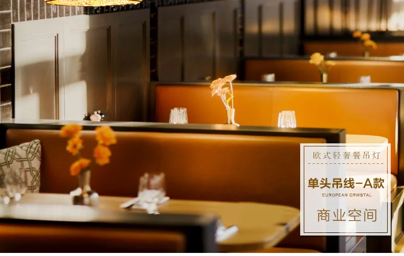 Светодиодная Люстра Бар Современный минималистичный люстра три ресторана персональный стол креативные лампы в скандинавском стиле
