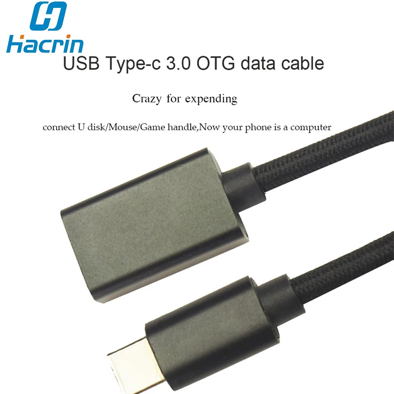 Raugee type-C OTG Дата-кабель Разъем USB 3,1 3,0 Тип C к гнезду OTG адаптер для ulefone power 3/Gemini Pro