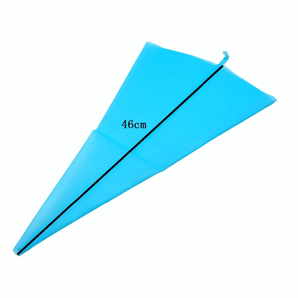 

46cm Portable Reusable Silicone Icing Piping Cream Pastry Bag Cake Decorating Tool Dessert Decorators