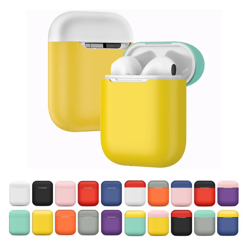 Ультратонкий Мягкий силиконовый чехол для Apple AirPods 2 противоударный защитный
