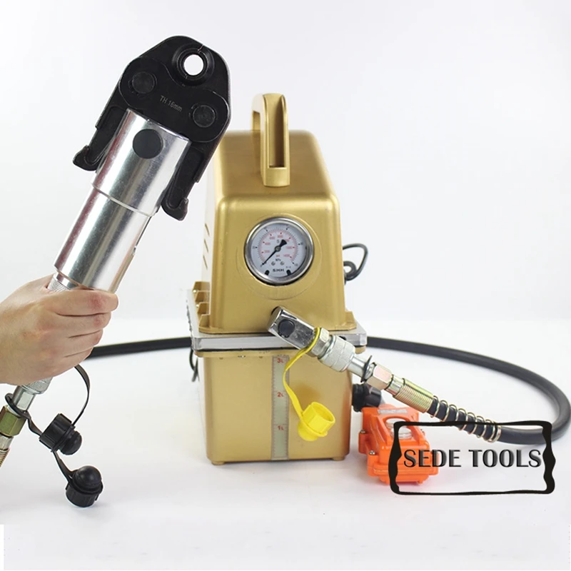 Electric Hydraulic Pex Pipe Crimping Tools Plumbing Tools with TH,U,V,M,VAU Jaws for Pex