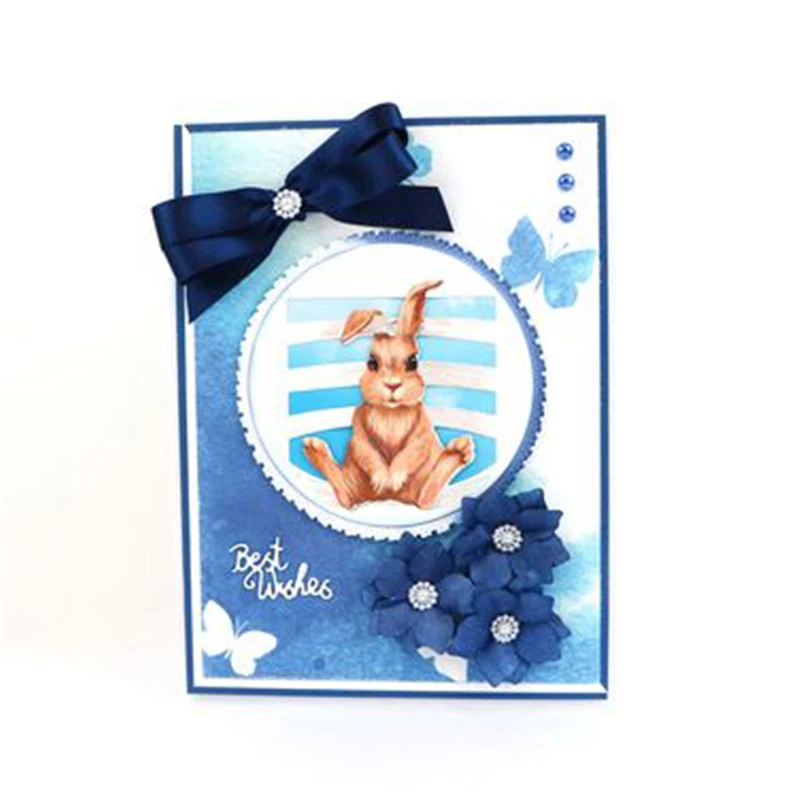 

YaMinSanNiO Rabbit Dies Decor Animal Metal Cutting Craft Die Cut New 2019 Scrapbooking Card Making Embossing DIY