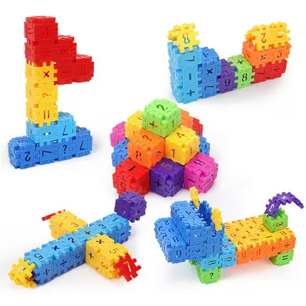 3-6 лет, Детские трехмерные цифровые буквы, строительные блоки, головоломка для детей младшего возраста, развивающие игрушки