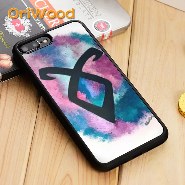 

OriWood The Shadowhunter Runes Logo Case cover For iPhone 5 5S SE 6 6S 7 8 X XR XS max Samsung galaxy S5 S6 S7 edge S8 S9 Plus