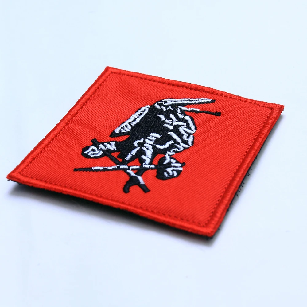 TSNK любителей военной вышивка патч армия тактический Boost морали Значок Большой Размеры "красный команды печать" браслет