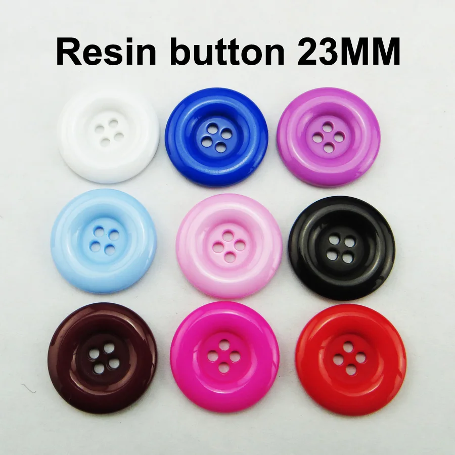 

23mm 12colors 4-Holes RESIN clothes sweater buttons round brand garment button 23MM decoration coat fits R-283g