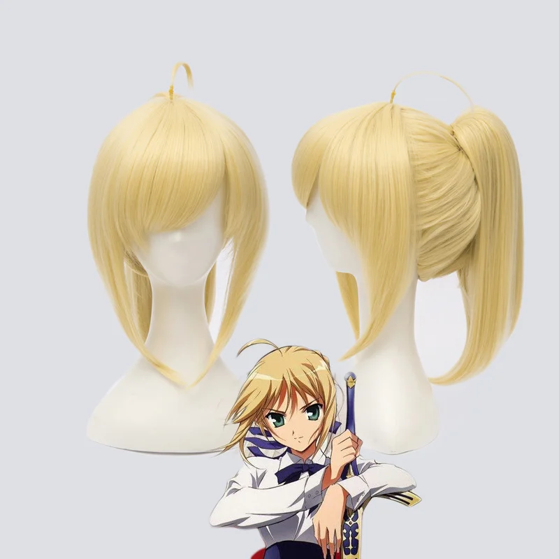 Fate/Apocrypha/stay night/Grand Order эмия астольфо Римский Matthew Atalanta Saber Lily Gudako Косплей шиньон Periwig головные уборы - Цвет: Saber Lily