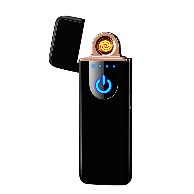 2019 тонкая зажигалка с usb зарядкой для электронных сигарет сенсорным экраном