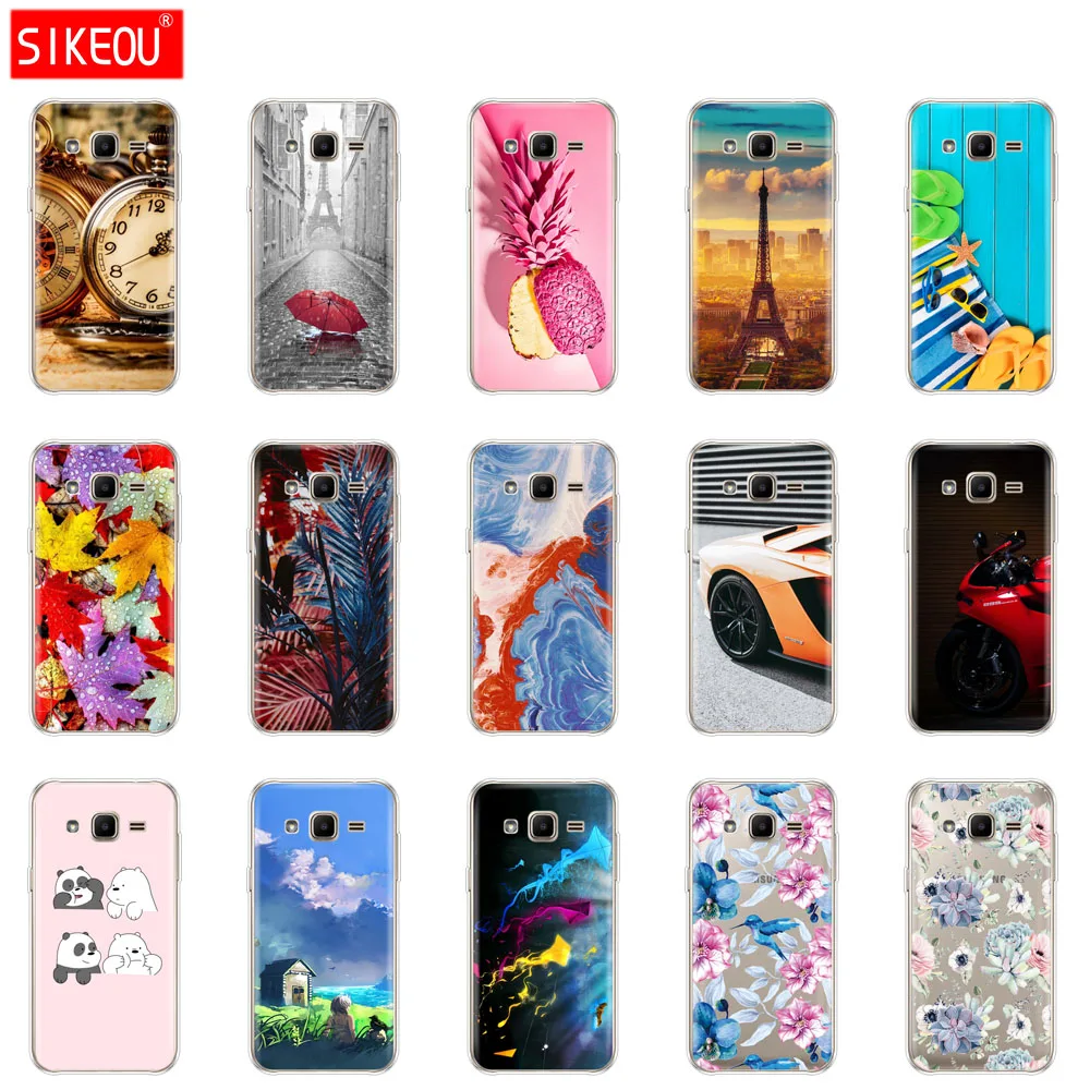 Мягкий чехол SIKEOU из ТПУ для Samsung Galaxy J2 SM-J200F J200H чехлы samsung 2015 4 7 дюйма с полной