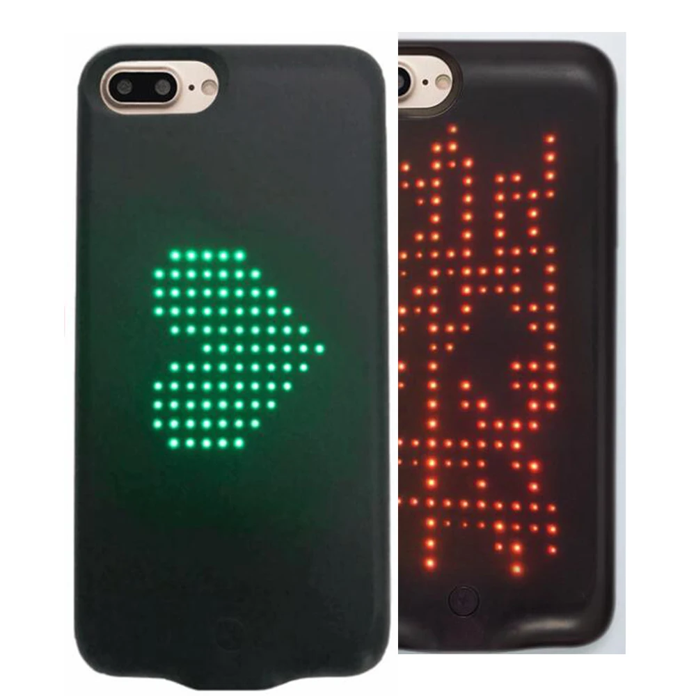 

Dynamic APP Editing Glowing Case Cover LED Editing Light Cell Cover Case For iPhone 6 7 8 Plus X Xs