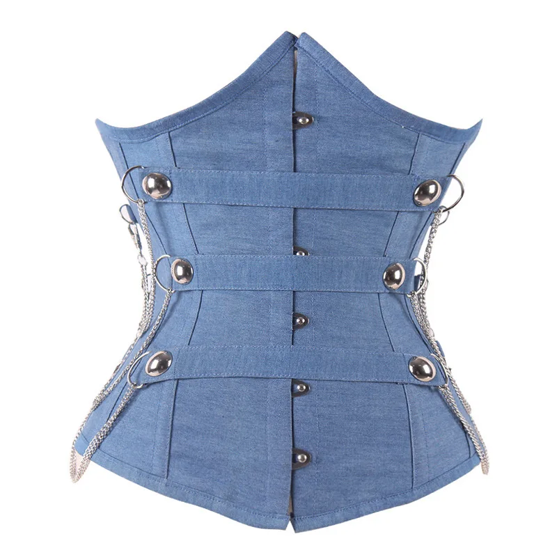 Buy Abbille Jeans Steampunk Corset Sexy Gothic Corsets