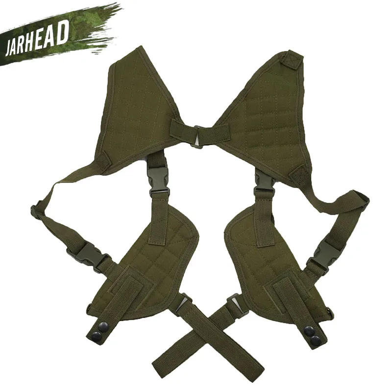 Billig EDC Links Rechts Hand Taktische Nylon Holster Pistole Unter Arm Schulter Doppel Pistole Pistole Holster Pouch Achselhöhle Versteckte