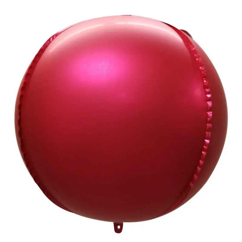 10 дюймов 22 дюймов 4D круглые воздушные шары из фольги розовое золото Рождественское украшение воздушный шар детский душ День рождения Свадьба Декор шары - Цвет: Metallic red