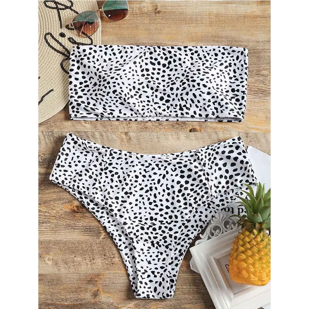 Bandeau Bikini Set New Plus Size Women Swimsuit Leopard Print Swimwear Sexy Padded Strapless Bikini Beachwear Bathing Suit Bandeau Bikini Set New Plus Size Women Swimsuit Leopard Print Swimwear Sexy Padded Strapless Bikini Beachwear Bathing Suit