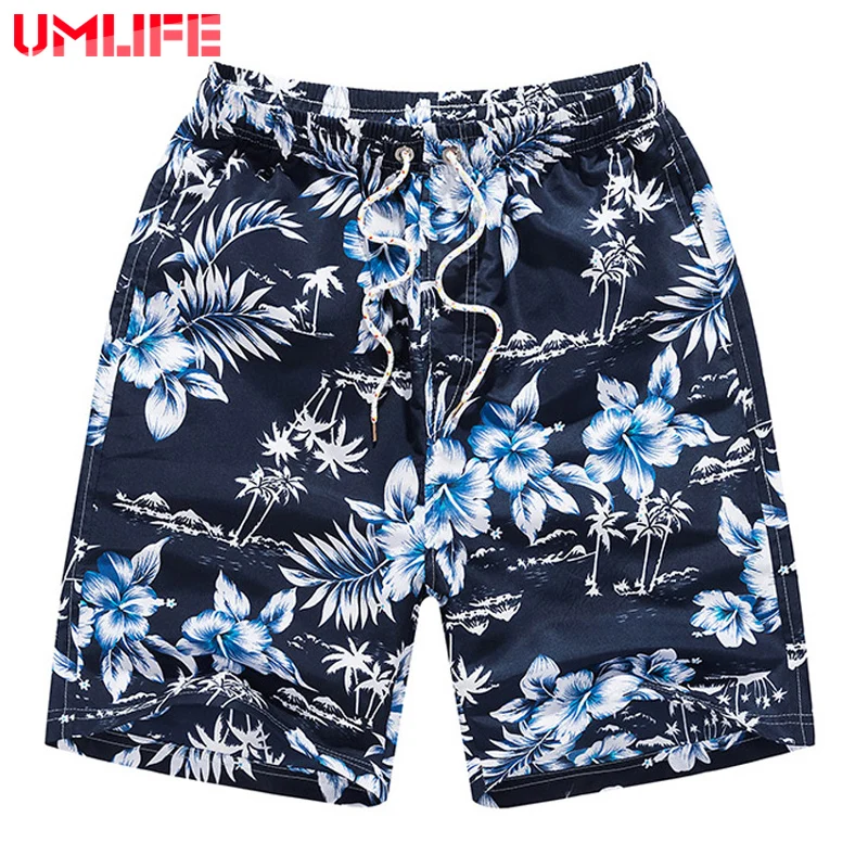 

UMLIFE New Men Swim Shorts Plus Size Breathable Boxer Briefs Swim Trunks Printed Swimming Shorts For Men Quickly Dry Swimwear