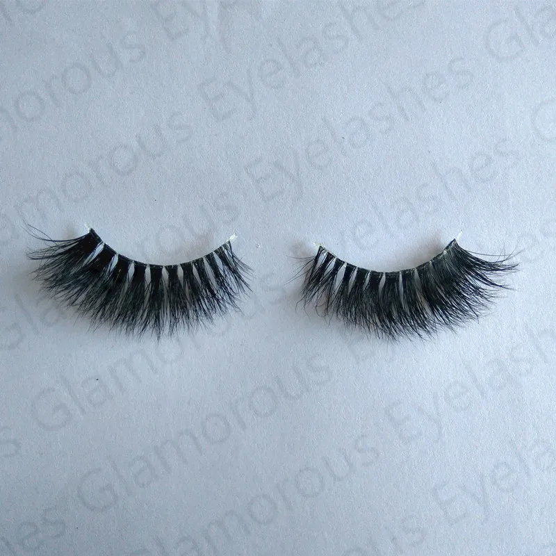 AH10T 100 real 3D mink eyelashes handmade invisible band false lashes