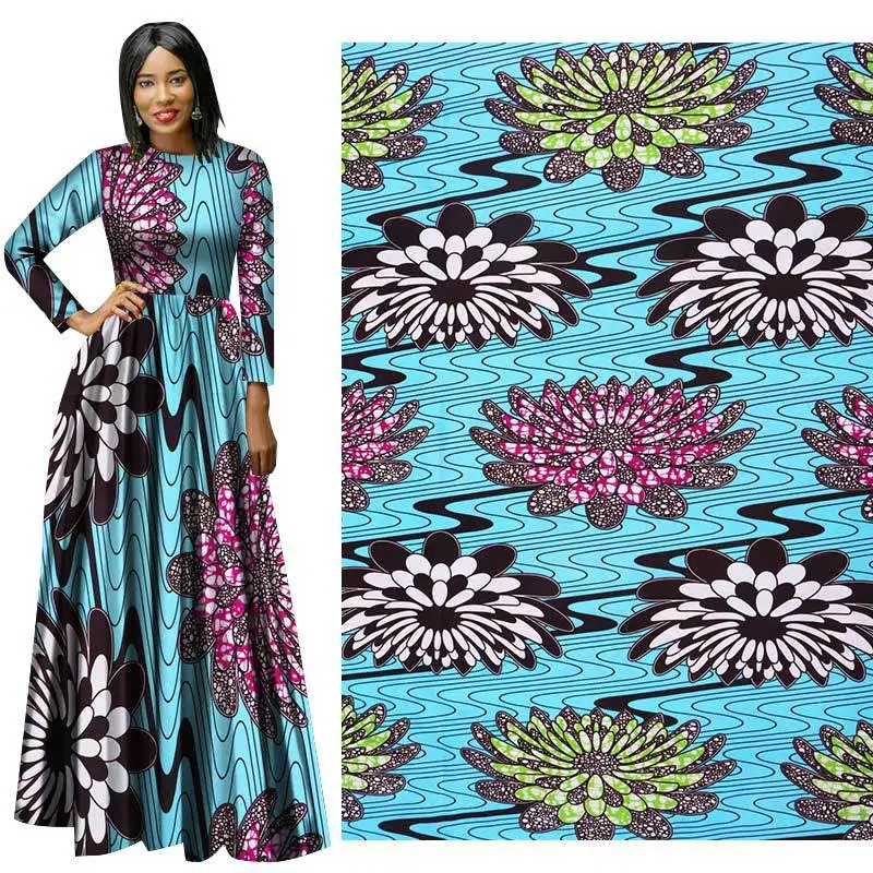 

African fabric suit fabric dress fabric plain weave geometric pattern batik print cloth clothing apparel fabric factory supply