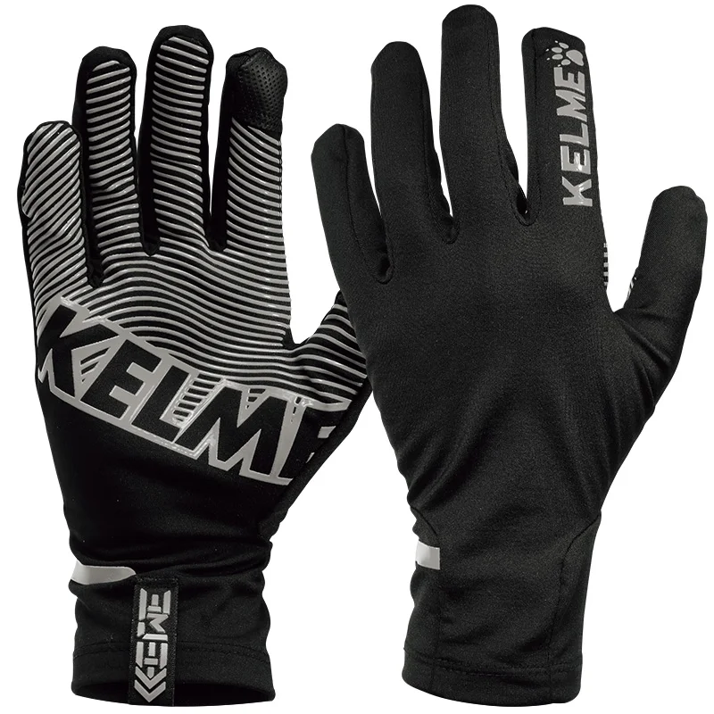 Зимние толстые спортивные футбольные перчатки KELME для велоспорта ветрозащитные
