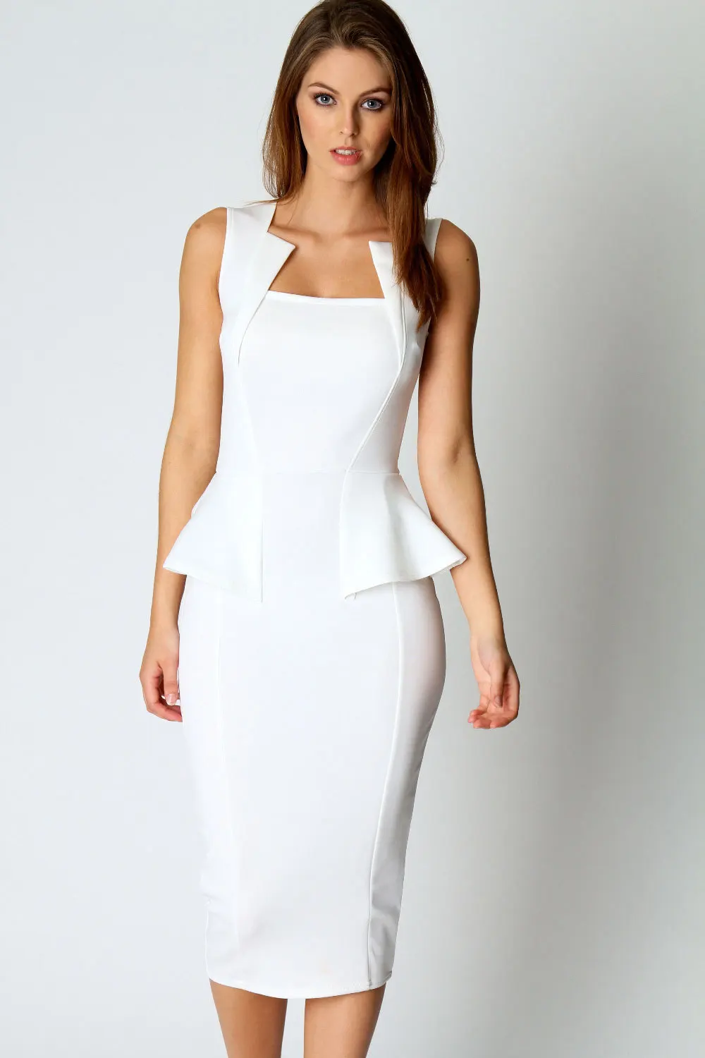 white sophisticated dress