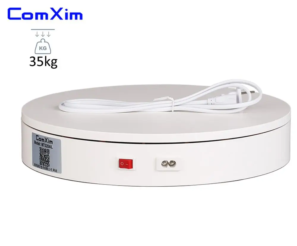 

110V 32cm 12.6in Electric Turntable 29sec/lap Product Display Photography Rotating Turntable ComXim
