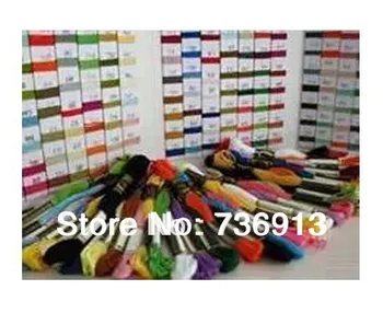 

Embroidery Floss Thread Yarn Free Shipping 1 Lot= 447 Pieces Cross Stitch Thread Yarn Floss 8 meter Length 6 Strands-Similar DMC