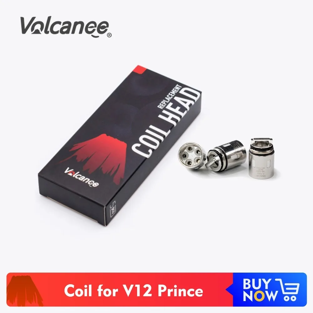 

Volcanee 3pcs Q4/M4/X6/T10 Replacement Coil Head for TFV12 Prince / Resa Prince Atomizer Tank