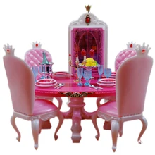 1/6 шкала кукла мебель для Барби аксессуары Кукольный ресторан, стол винный шкаф комплект DIY девушка игрушки веселый подарок Принцесса Кукла