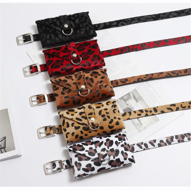 Mihaivina عالية الجودة الخصر حزم النساء حزمة مراوح ليوبارد حزام خصر حقيبة السفر الخصر حزمة صغيرة الهاتف حقيبة كيس بالجملة