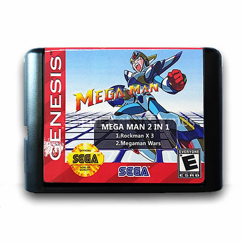 Картридж Mega Man Wars X3 с функцией экономии 16 битный игровой для Sega MegaDrive Genesis PAL и NTSC