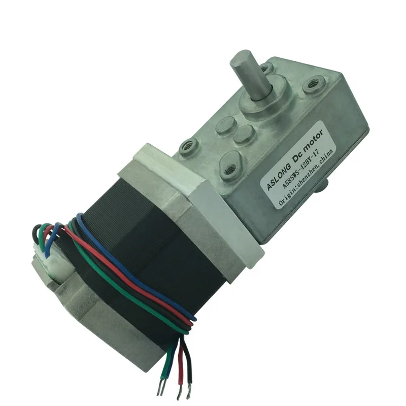 12V 24v 5.5kg.cm Worm Stepper Gear Motor Reduction Motor Synchronizable