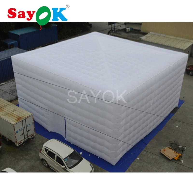  Lighted Inflatable Marquee Inflatable Air Cube Tent Room Foldable Outdoor Camping for Commercial Ad