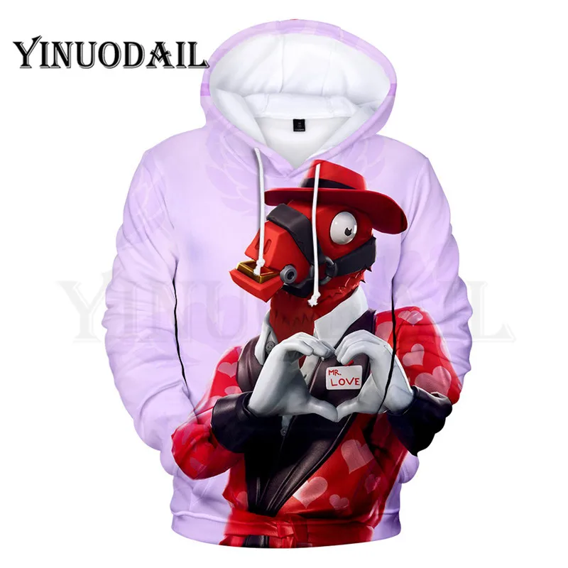 

100cm-160cm Parent-Child 3D Hoodies Mr LOVE LLAMA Hoodie for Kids Sudaderas Para Hombre