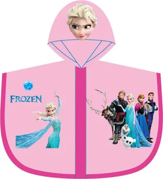 

Disney Poncho Raincoat outdoor Inflatable cap children Girls Cartoon frozen mickey rain Rainproof Boys child Rainsuit gift