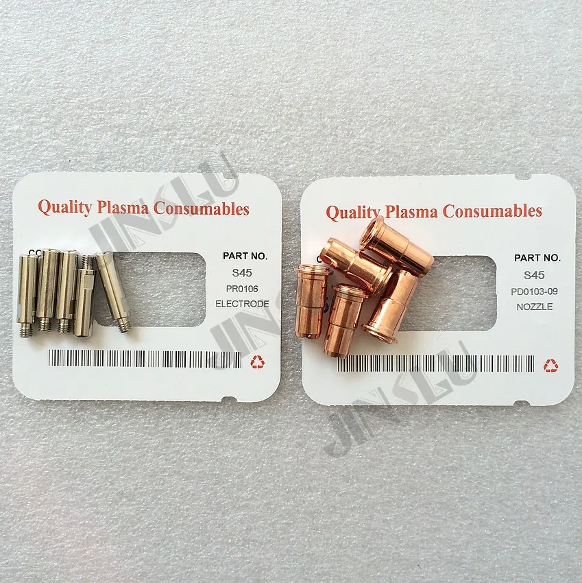 

40PCS Trafimet S45 Plasma Torch Consumables Tips PD0103-9 & Electrode PR0106