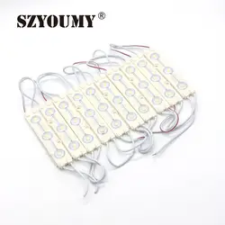 Szyoumy высокое Мощность DC12V SMD 5630 Светодиодный модуль с объективом 5630 Светодиодный модуль 3 светодиода Водонепроницаемый модуль