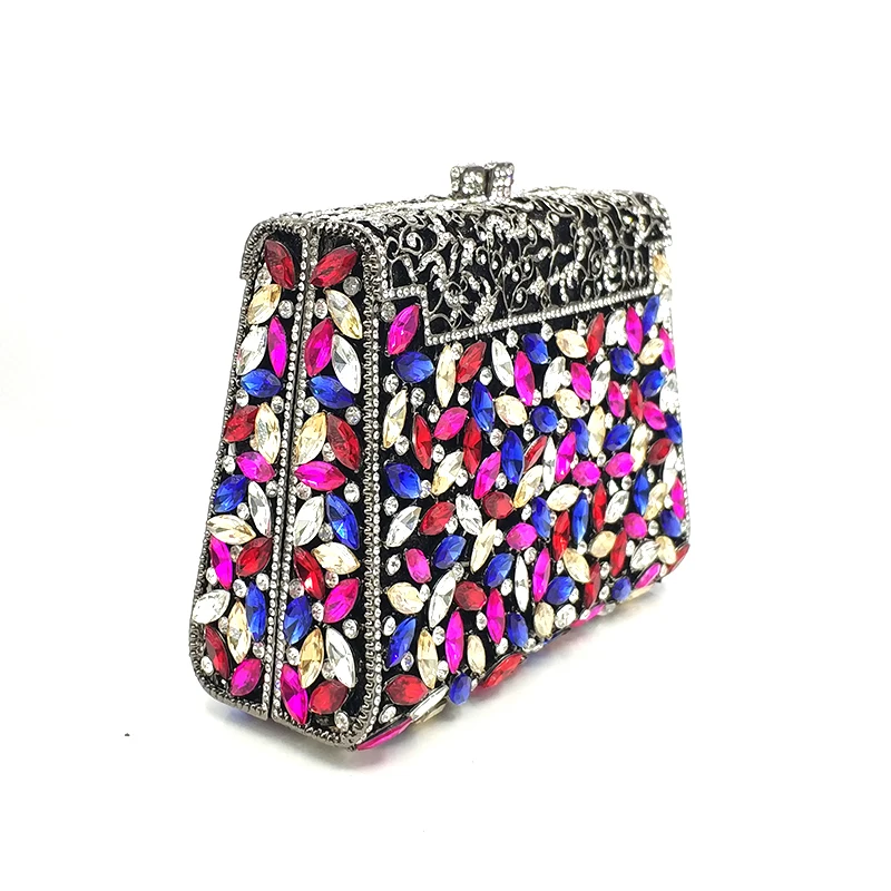 Модный женский кошелек для свадебной вечеринки, сумочка с бриллиантами, роскошные клатчи, элегантные кошельки с кристаллами