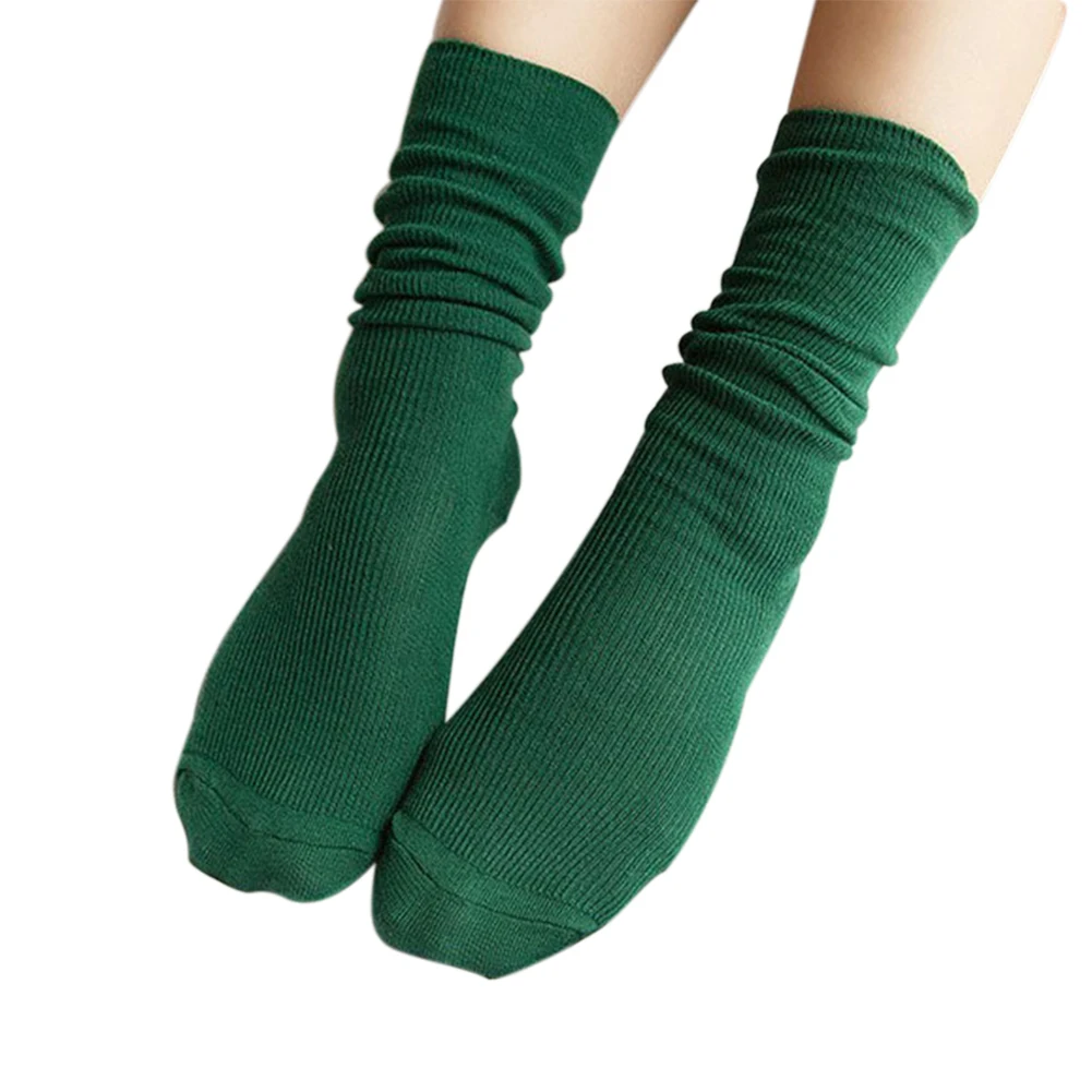 Хлопковые носки Женские однотонные длинные тонкие носки в стиле ретро ботильоны Чулочные изделия школьные женские студенческие женские носки для девочек