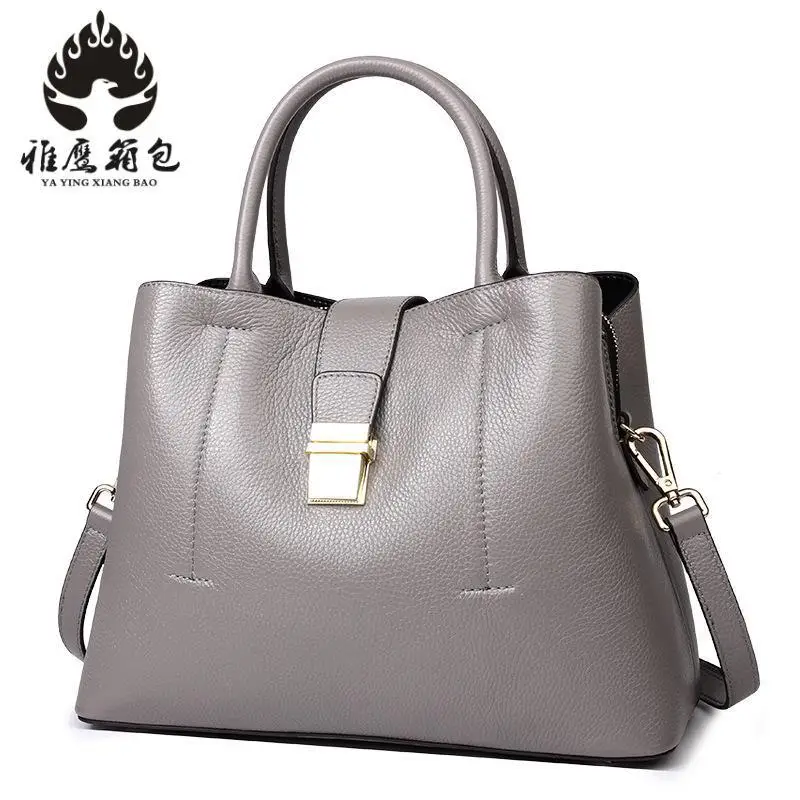 

Women Genuine Leather Handbags Famous Brand Tote Bag Designer Handbag Spring Female Messenger Crossbody Bag For Women Bolsos Sac