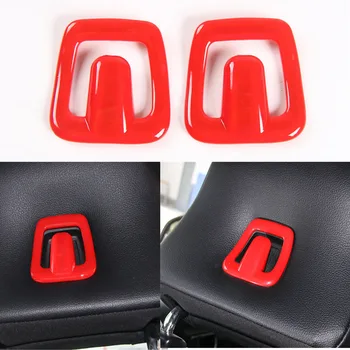 

2Pcs/set Car Interior Seat Headrest Back Hook Cargo Decor Frame Trim Cover Sticker Styling For Ford Mustang 2015-2017