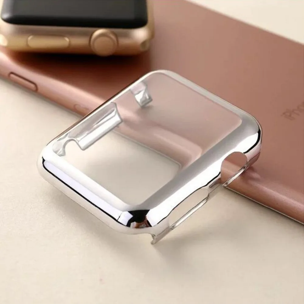 PC cover for Apple Watch Case 42mm 38mm series 3/2/1 Colorful plating Frame protective case cover for iwatch band Accessories PC cover for Apple Watch Case 42mm 38mm series 3/2/1 Colorful plating Frame protective case cover for iwatch band Accessories