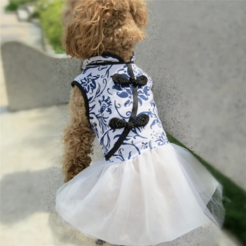 Новая мода в этническом стиле Стиль Лето Чихуахуа Mascotas одежда для домашних животных Cachorro собака платье свадебное платье принцессы для собаки Домашние животные щенки