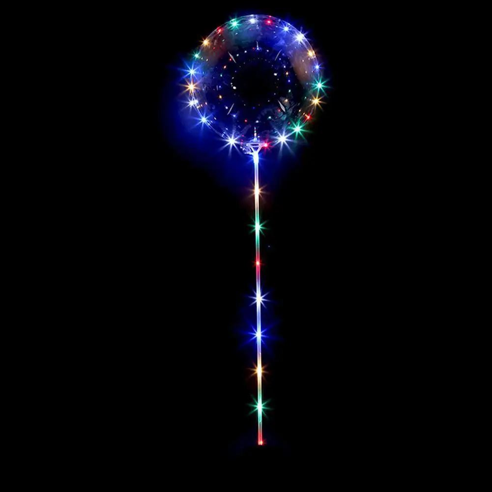 10 шт. светодиодные шары светящиеся декоративные аксессуары для вечеринок прозрачные волны светящиеся цветные шары воздушный фонарь балон звезда светильник