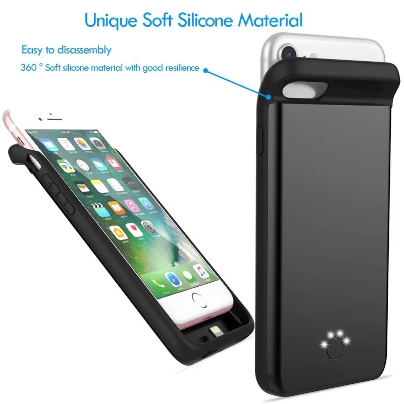 Power case for iPhone 7 Battery Charger Case For iPhone 6 6Plus Power Bank Case Ultra thin Case for iPhone External Backup Battery Charging Phone Case for iphone (3)